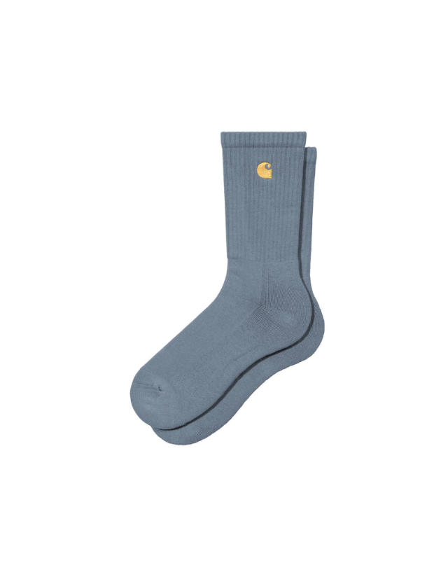 Carhartt Wip Chase Socks Icesheet / Gold - Chaussettes  - Cover Photo 1