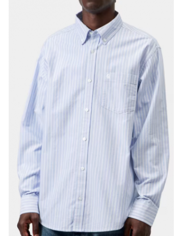 Carhartt Wip L/S Kanan Shirt - Stripe Bleach - Product Photo 1