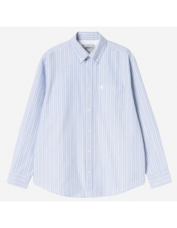 Carhartt Wip L/S Kanan Shirt - Stripe Bleach - Product Photo 2