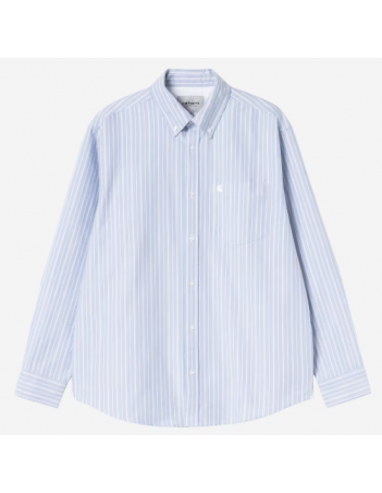 Carhartt WIP L/S Kanan shirt - Stripe bleach - Herrenhemd - Miniature Photo 2