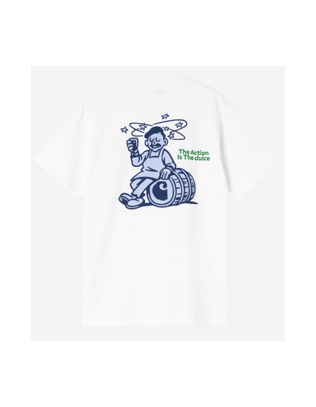 Carhartt Wip Grape Picker T-Shirt - White - Men's T-Shirt  - Cover Photo 1