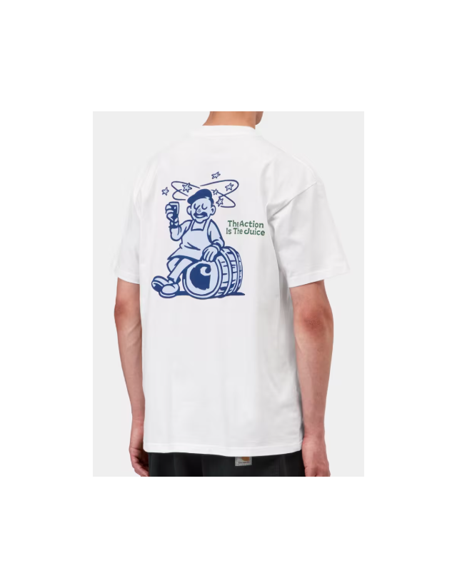 Carhartt Wip Grape Picker T-Shirt - White - Men's T-Shirt  - Cover Photo 2