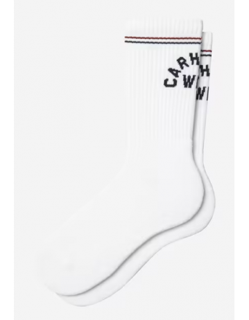 Carhartt Wip Arch Script Socks - White / Dark Navy - Product Photo 1