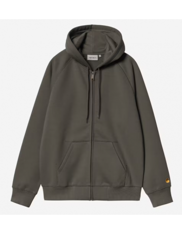 Carhartt Wip Hooded Chase Jacket - Shungite / Gold - Product Photo 2