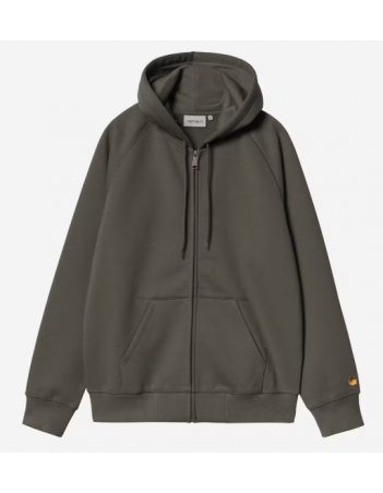 Carhartt WIP Hooded Chase jacket - Shungite / Gold - Herren Sweatshirt - Miniature Photo 2