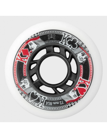 Fr Street Kings Wheels 76mm - White / Black - Product Photo 1