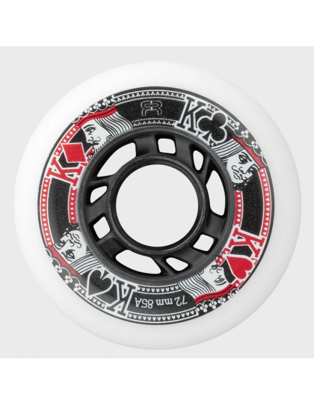 Fr Street Kings Wheels 76mm - White / Black - Roues Rollers  - Cover Photo 1