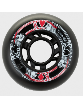 FR street kings wheels 76mm - Black / Black - Skeelers Wielen - Miniature Photo 1