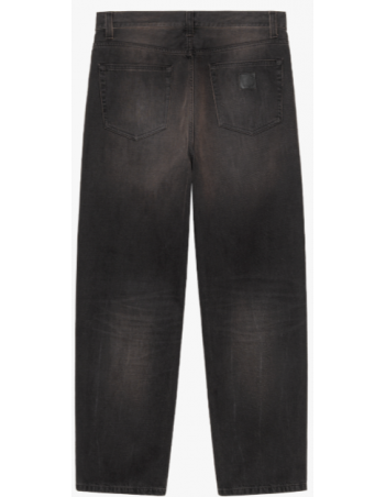 Carhartt WIP Aaron Pant - Black tobacco used wash - Men's Pants - Miniature Photo 1