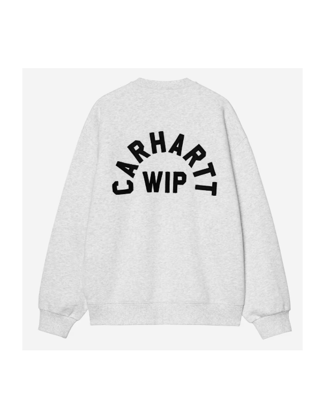 Carhartt Wip Arch Sweat - Ash Heather - Dark Navy Stone - Sweat Homme  - Cover Photo 1