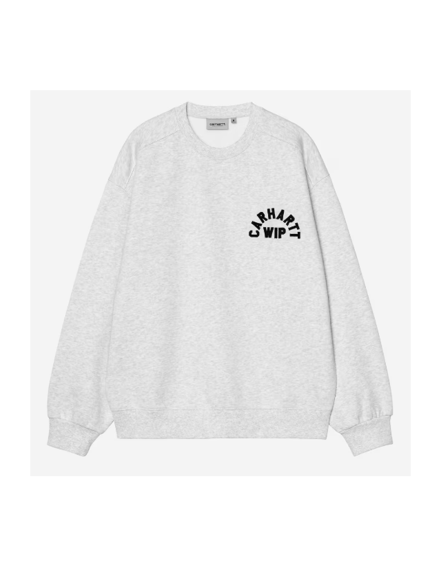 Carhartt Wip Arch Sweat - Ash Heather - Dark Navy Stone - Sweat Homme  - Cover Photo 2