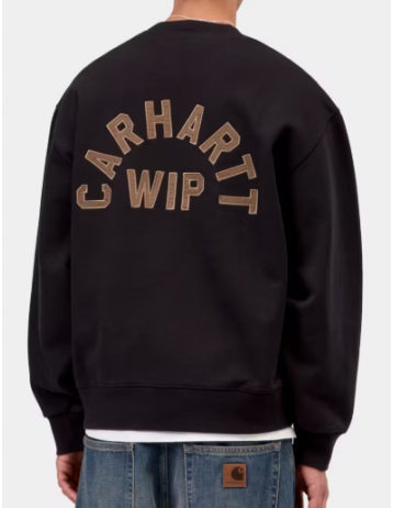 Carhartt Wip Arch Sweat - Black / Hamilton Brown Stone - Product Photo 1