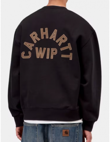Carhartt WIP Arch sweat - Black / Hamilton brown stone - Sweat Homme - Miniature Photo 1