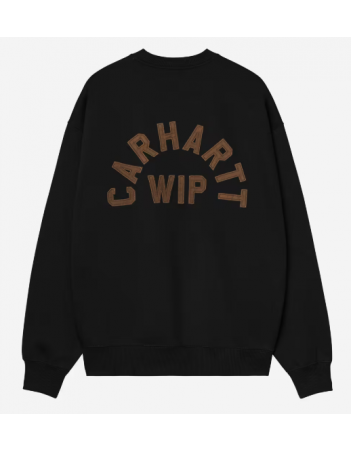 Carhartt WIP Arch sweat - Black / Hamilton brown stone - Sweat Homme - Miniature Photo 3