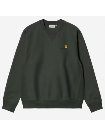 Carhartt WIP American script sweat - Raven - Men's Sweatshirt - Miniature Photo 1