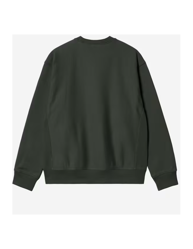 Carhartt Wip American Script Sweat - Raven - Men's Sweatshirt  - Cover Photo 2