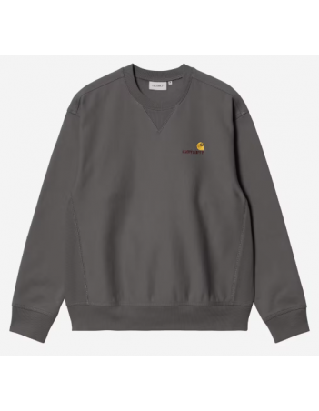 Carhartt WIP American script sweat - Graphite - Men's Sweatshirt - Miniature Photo 2