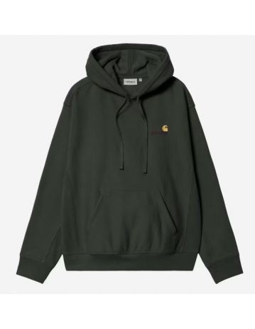 Carhartt Wip Hooded American Script Sweat - Raven - Product Photo 2