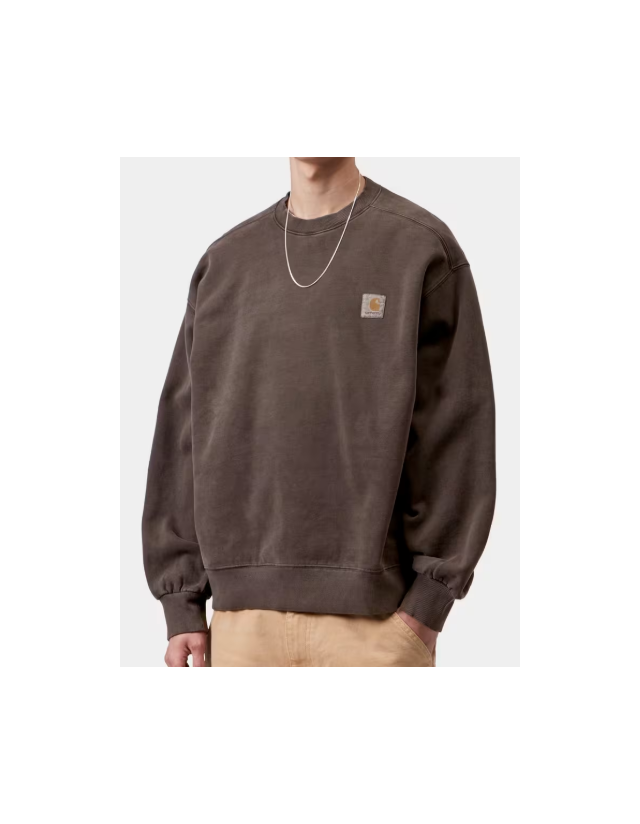 Carhartt Wip Vista Sweat - Tobacco - Men's Sweatshirt  - Cover Photo 1