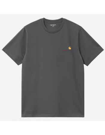 Carhartt WIP American Script T-Shirt - Graphite - Men's T-Shirt - Miniature Photo 1