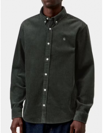 Carhartt Wip Madison Cord Shirt - Raven - Product Photo 1