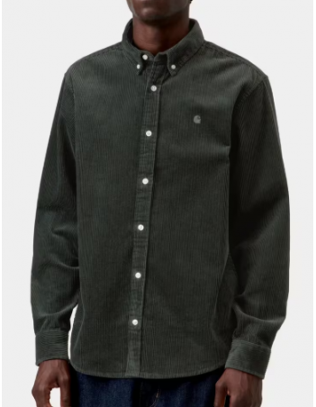 Carhartt WIP Madison cord shirt - Raven - Heren Overhemd - Miniature Photo 1