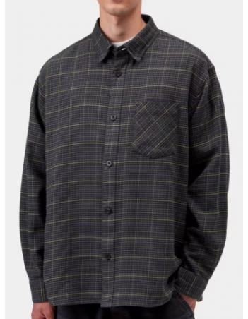 Carhartt WIP L/S Todrick shirt - Houndstooth Blue - Heren Overhemd - Miniature Photo 1