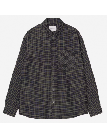 Carhartt WIP L/S Todrick shirt - Houndstooth Blue - Heren Overhemd - Miniature Photo 2