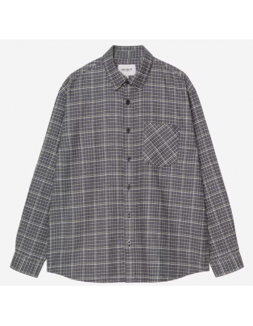 Carhartt Wip L/S Todrick Shirt - Houndstooth Icesheet - Product Photo 2