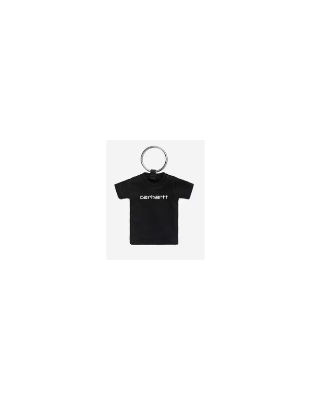 Carhartt Wip Mini Script T-Shirt Keychain - Black - Gadget  - Cover Photo 1