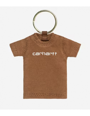 Carhartt WIP Mini script t-shirt keychain - Hamilton brown - Gadget - Miniature Photo 1