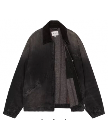 Carhartt Wip Og Detroit Jacket - Black / Black Tobacco Used - Product Photo 1