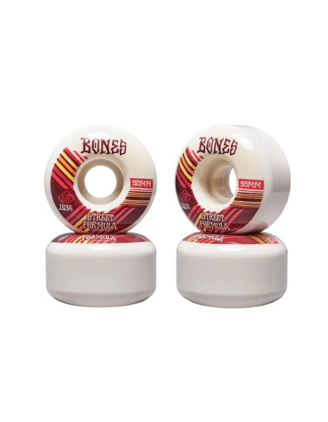 Bones Wheels Patterns Stf 103a 53mm White v4 - Skateboard Wheels  - Cover Photo 1