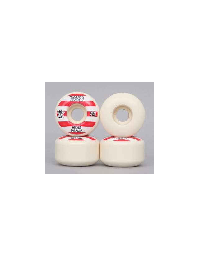Bones Wheels Patterns Stf 103a 52mm White v4 - Skateboard Wheels  - Cover Photo 1