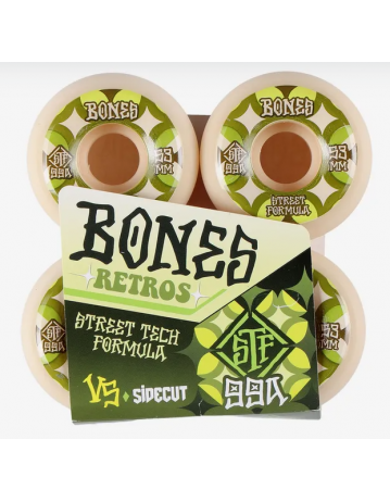 Bones Wheels Patterns Stf 99a 53mm White v5 - Product Photo 2