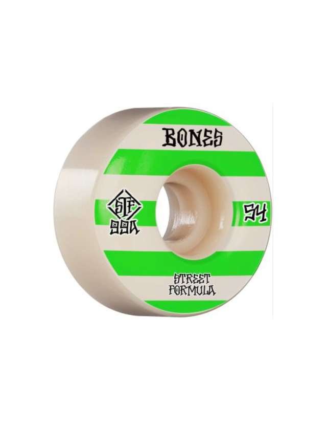 Bones Wheels Patterns Stf 99a 54mm White v4 - Roues Skateboard  - Cover Photo 1