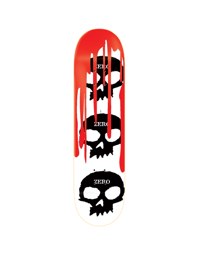 Zero 3 Skull Blood White Deck - Skateboard Deck  - Cover Photo 1