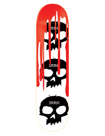 Zero 3 skull Blood white deck - Skateboard Deck - Miniature Photo 1