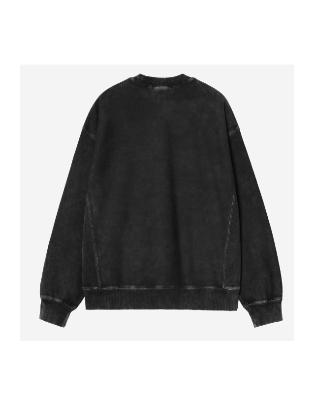 Carhartt Wip Lambert Sweat - Black Moon Wash - Sweat Homme  - Cover Photo 1
