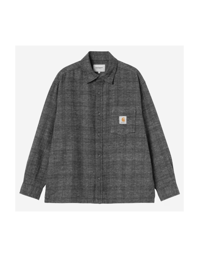 Carhartt Wip L/S Bagley Check - Black - Chemise Homme  - Cover Photo 1