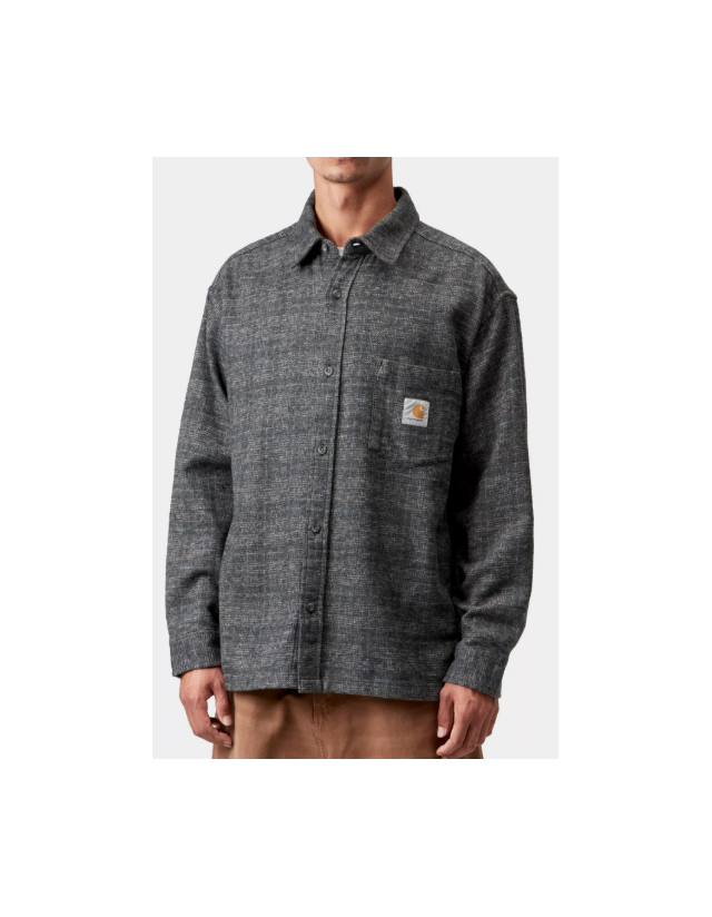 Carhartt Wip L/S Bagley Check - Black - Chemise Homme  - Cover Photo 2