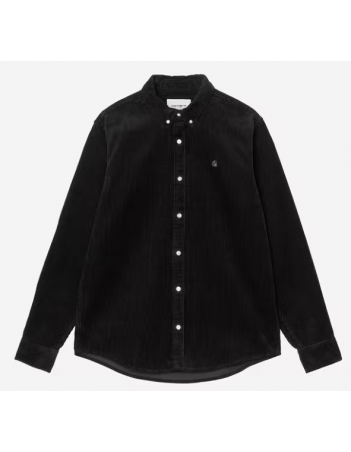 Carhartt WIP Madison cord shirt - Soot - Man's Shirt - Miniature Photo 2