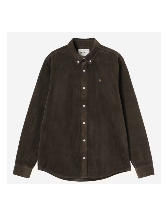 Carhartt Wip Madison Cord Shirt - Tobacco - Man's Shirt  - Cover Photo 2