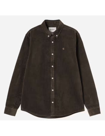 Carhartt WIP Madison cord shirt - Tobacco - Man's Shirt - Miniature Photo 2