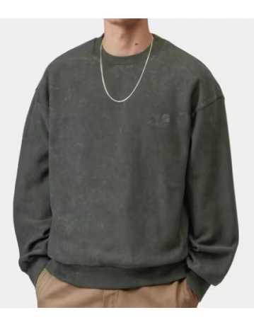 Carhartt Wip Lambert Sweat - Raven Moon Wash - Product Photo 1