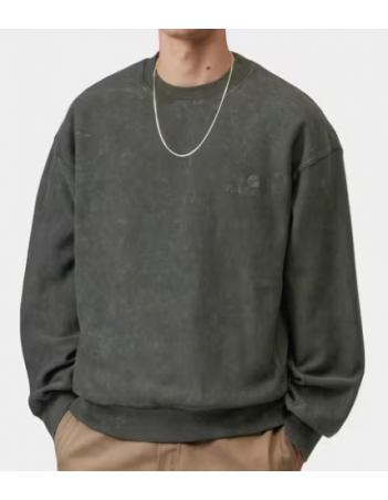 Carhartt WIP Lambert sweat - Raven moon wash - Men's Sweatshirt - Miniature Photo 1