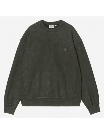 Carhartt WIP Lambert sweat - Raven moon wash - Men's Sweatshirt - Miniature Photo 2