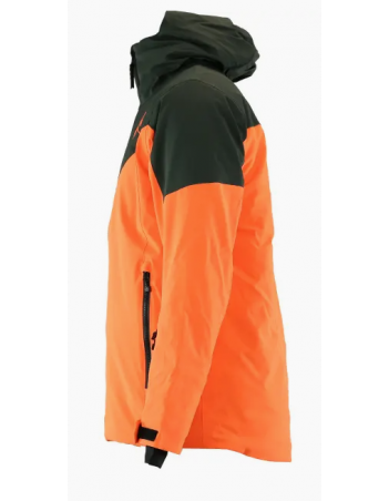 Watts Storm jacket - Fluo orange / Forest - Veste Ski & Snowboard Homme - Miniature Photo 2
